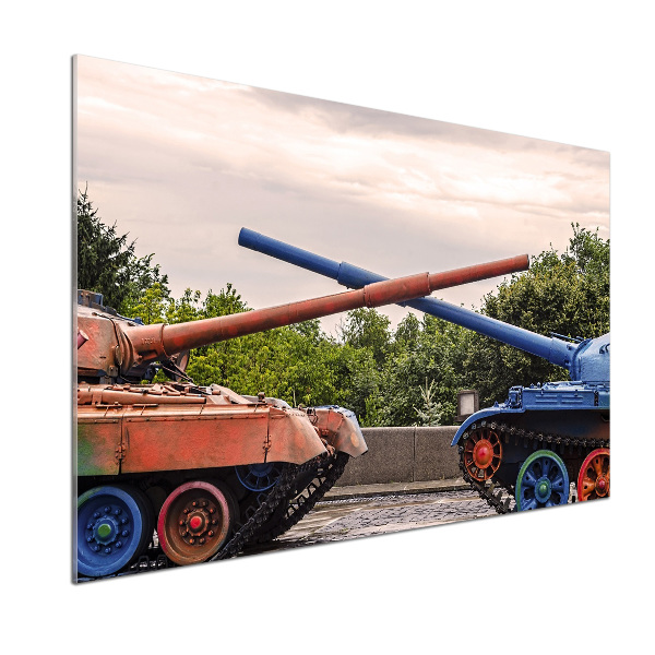 Pannello retrocucina con due serbatoi