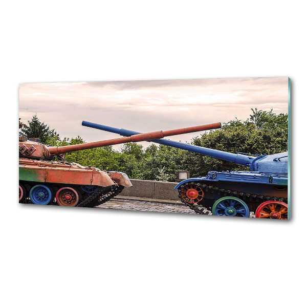 Pannello retrocucina con due serbatoi