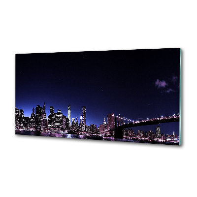 Pannello retrocucina con stampa del Ponte di Brooklyn