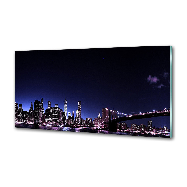 Pannello retrocucina con stampa del Ponte di Brooklyn