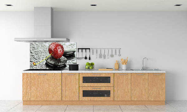 Rivestimento parete cucina con finitura 'Ciliegio sotto la pioggia'