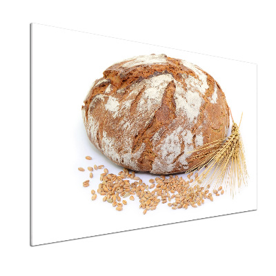 Pannello retrocucina con stampa decorativa a tema pane e grano