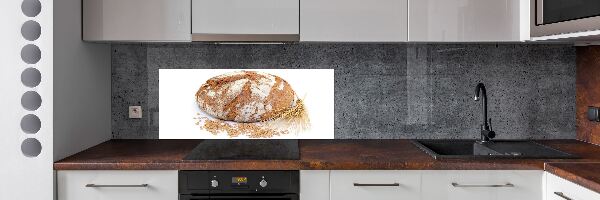 Pannello retrocucina con stampa decorativa a tema pane e grano