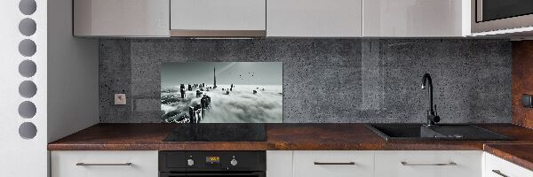Rivestimento parete cucina con finitura Nebbia su Dubai