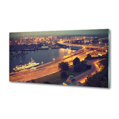 Pannello retrocucina con stampa del faro di Stettino, Polonia