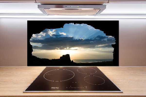 Pannello paraschizzi cucina con motivo 'Tramonto'