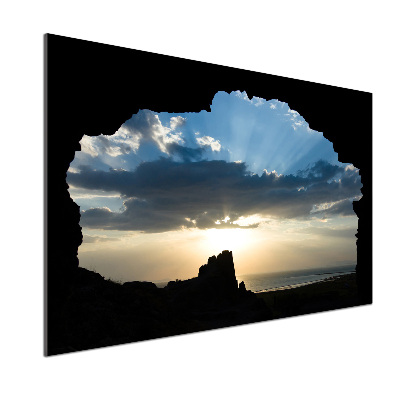 Pannello paraschizzi cucina con motivo 'Tramonto'