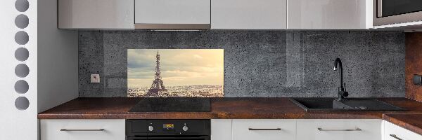 Pannello paraschizzi cucina con stampa della Torre Eiffel e della Parigi