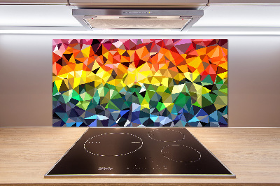 Pannello retrocucina con motivo geometrico