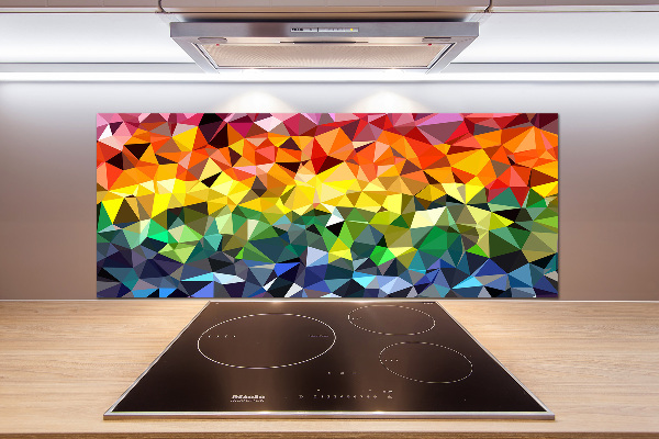 Pannello retrocucina con motivo geometrico