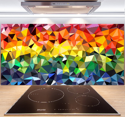 Pannello retrocucina con motivo geometrico