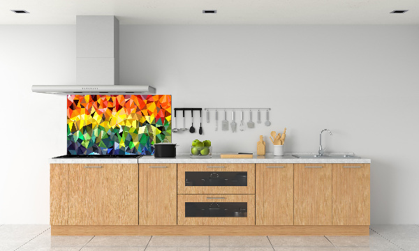 Pannello retrocucina con motivo geometrico
