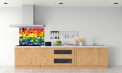 Pannello retrocucina con motivo geometrico