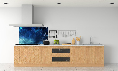 Rivestimento parete cucina con motivo cielo stellato
