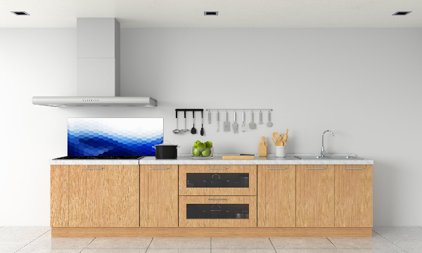 Rivestimento parete cucina con motivo a cubi