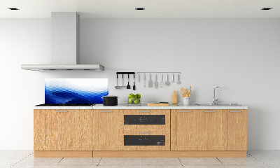 Rivestimento parete cucina con motivo a cubi