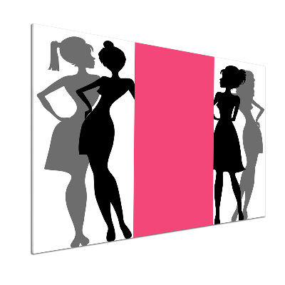 Pannello retrocucina con silhouette femminili