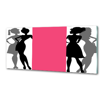 Pannello retrocucina con silhouette femminili