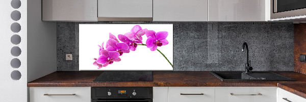 Pannello paraschizzi cucina con motivo orchidea rosa