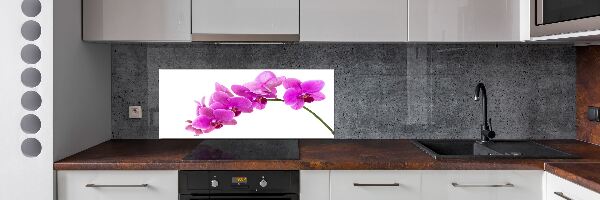 Pannello paraschizzi cucina con motivo orchidea rosa