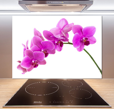 Pannello paraschizzi cucina con motivo orchidea rosa