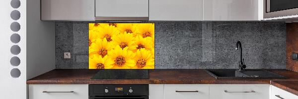 Pannello retrocucina con motivo di girasoli