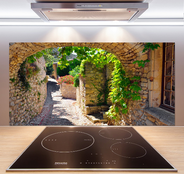 Rivestimento parete cucina con motivo Una strada affascinante