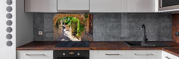 Rivestimento parete cucina con motivo Una strada affascinante