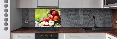 Pannello retrocucina con stampa raffigurante mele in un cesto