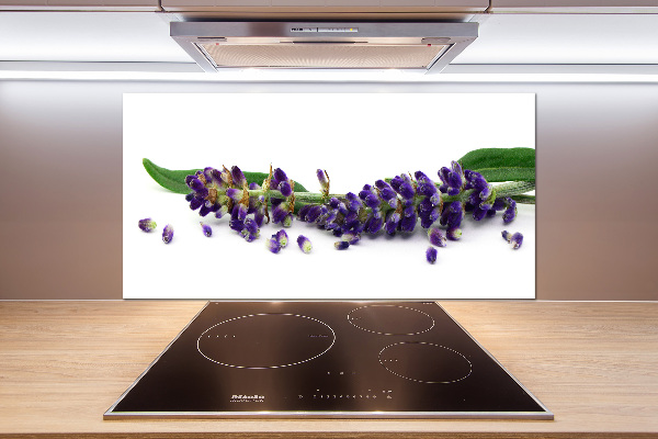 Rivestimento parete cucina con motivo lavanda