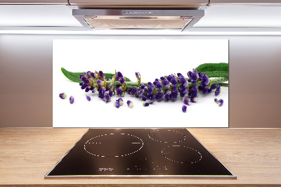 Rivestimento parete cucina con motivo lavanda