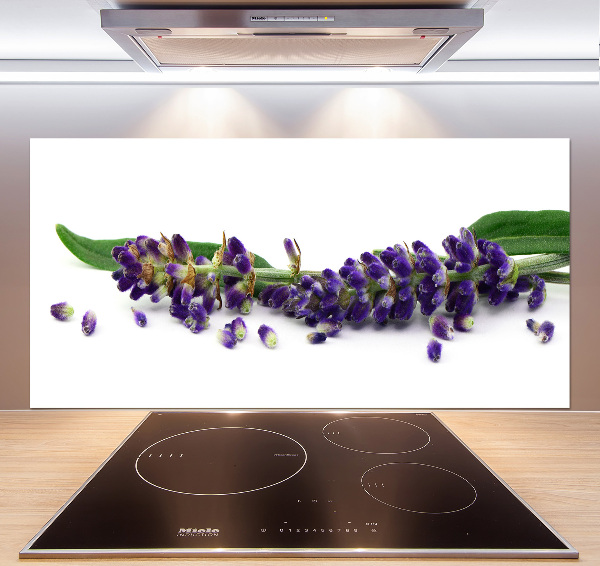 Rivestimento parete cucina con motivo lavanda