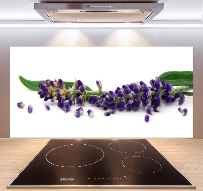 Rivestimento parete cucina con motivo lavanda
