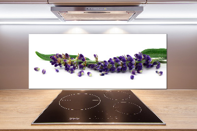 Rivestimento parete cucina con motivo lavanda