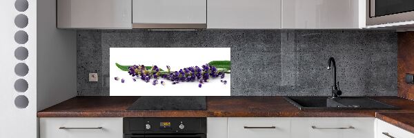 Rivestimento parete cucina con motivo lavanda