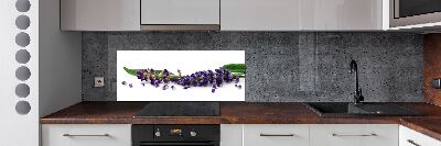 Rivestimento parete cucina con motivo lavanda