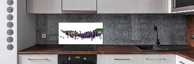 Rivestimento parete cucina con motivo lavanda