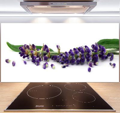 Rivestimento parete cucina con motivo lavanda