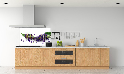 Rivestimento parete cucina con motivo lavanda