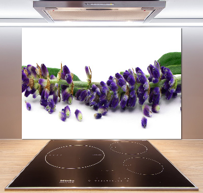 Rivestimento parete cucina con motivo lavanda