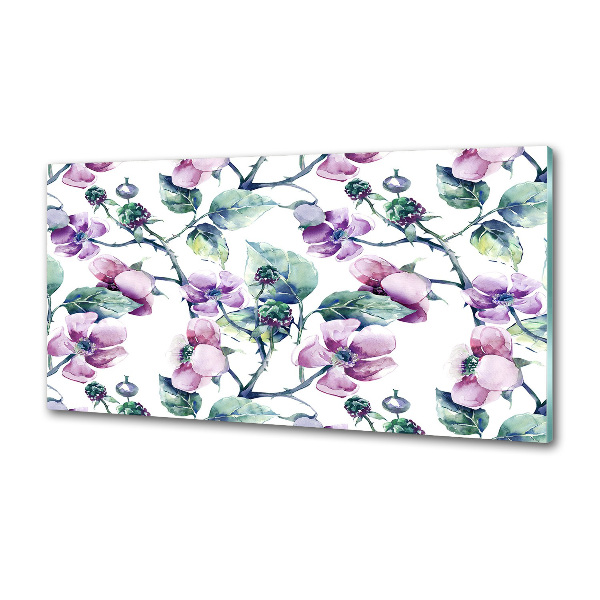 Pannello retrocucina con motivo Fiori di mora