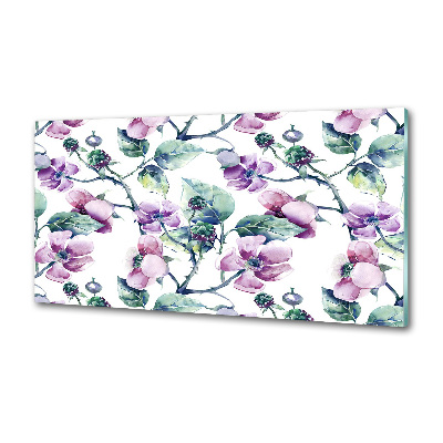 Pannello retrocucina con motivo Fiori di mora