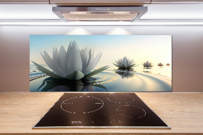 Pannello retrocucina con motivo a fiore di loto