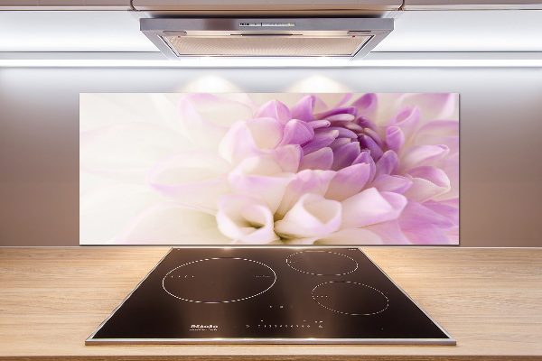 Rivestimento parete cucina con motivo Dalia bianca