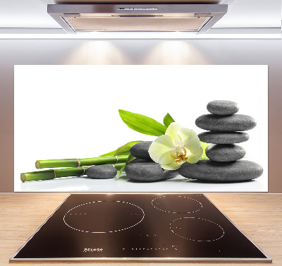 Pannello retrocucina con motivo orchidea