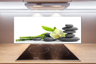 Pannello retrocucina con motivo orchidea