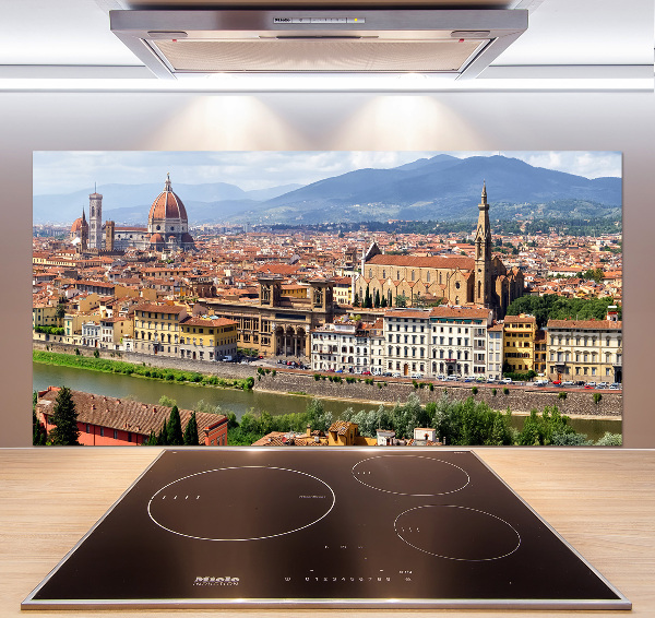 Rivestimento parete cucina con motivo ispirato a Firenze, Italia