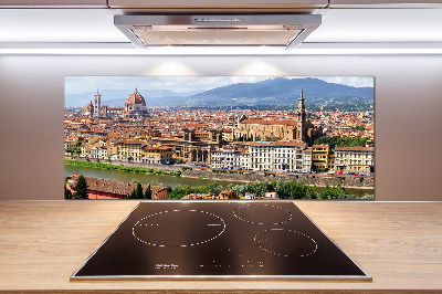 Rivestimento parete cucina con motivo ispirato a Firenze, Italia
