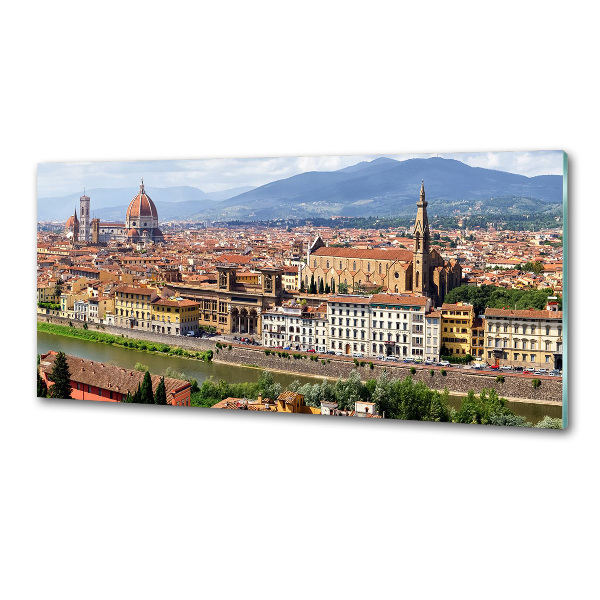 Rivestimento parete cucina con motivo ispirato a Firenze, Italia