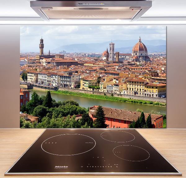 Rivestimento parete cucina con motivo ispirato a Firenze, Italia